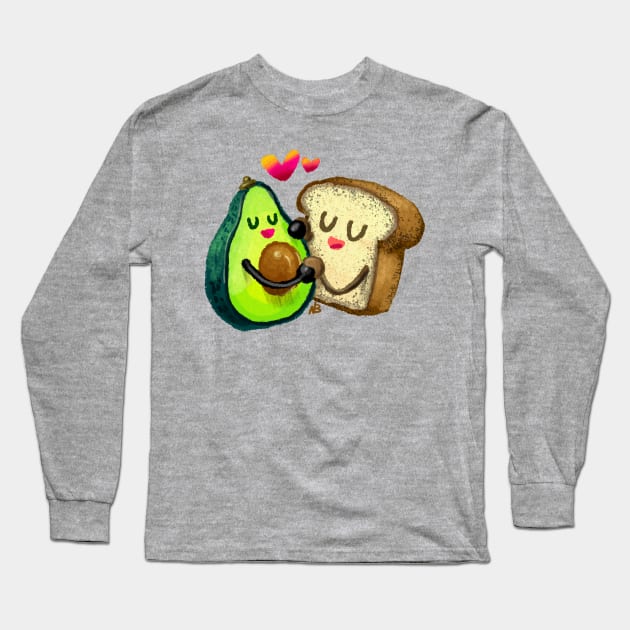 Avocado Toast Love Long Sleeve T-Shirt by natebear